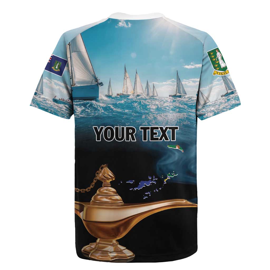 Personalised British Virgin Islands Rugby Jersey Vigilate Golden Lamps - Wonder Print Shop