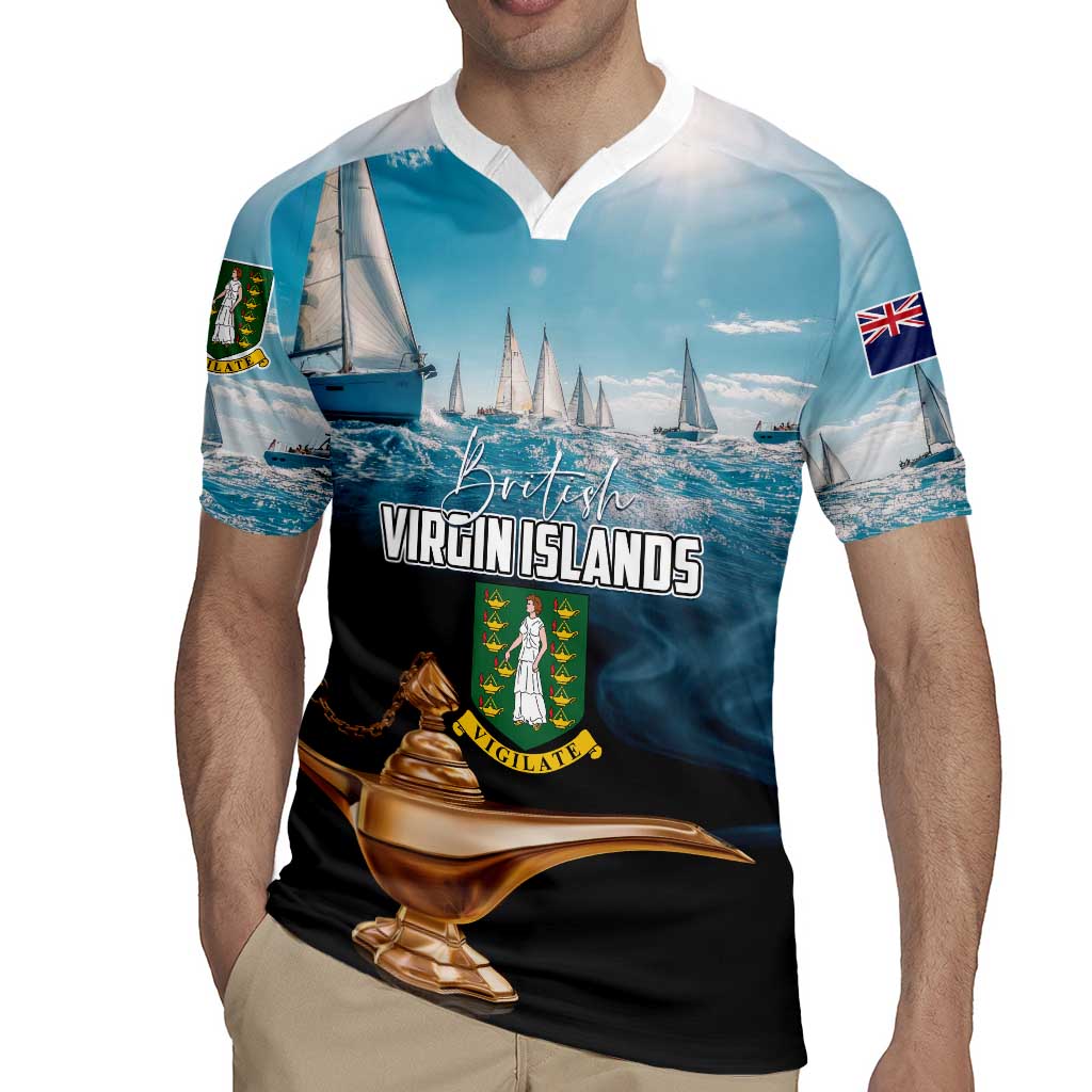 Personalised British Virgin Islands Rugby Jersey Vigilate Golden Lamps - Wonder Print Shop
