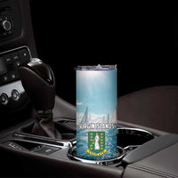 Personalised British Virgin Islands Skinny Tumbler Vigilate Golden Lamps - Wonder Print Shop
