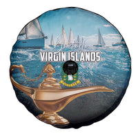 British Virgin Islands Spare Tire Cover Vigilate Golden Lamps - Wonder Print Shop