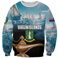 Personalised British Virgin Islands Sweatshirt Vigilate Golden Lamps - Wonder Print Shop