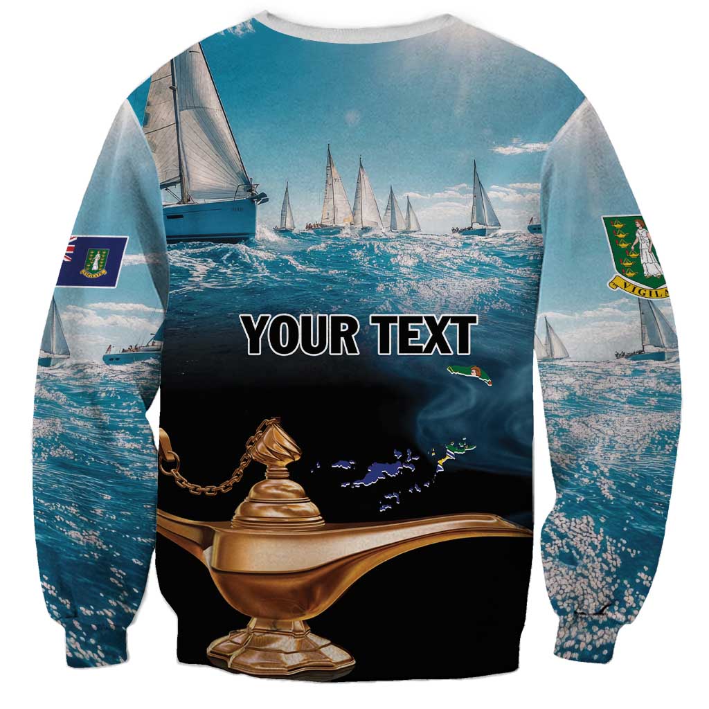 Personalised British Virgin Islands Sweatshirt Vigilate Golden Lamps - Wonder Print Shop