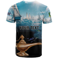 Personalised British Virgin Islands T Shirt Vigilate Golden Lamps - Wonder Print Shop