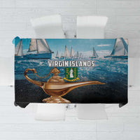 British Virgin Islands Tablecloth Vigilate Golden Lamps - Wonder Print Shop