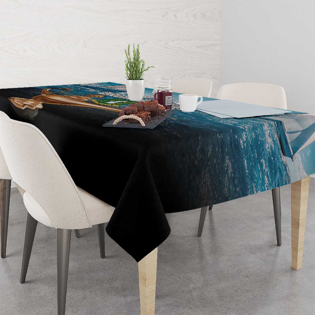 British Virgin Islands Tablecloth Vigilate Golden Lamps - Wonder Print Shop