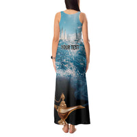 Personalised British Virgin Islands Tank Maxi Dress Vigilate Golden Lamps - Wonder Print Shop