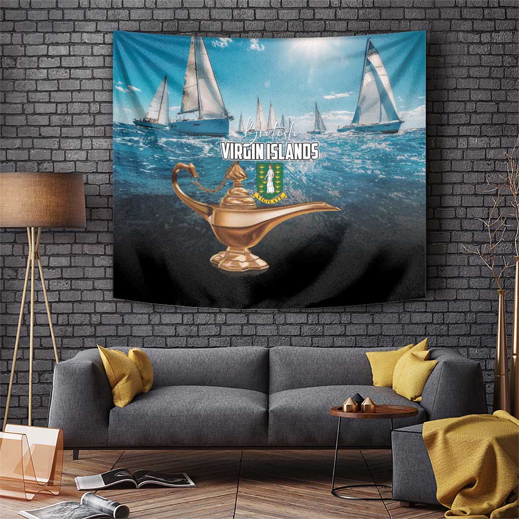 British Virgin Islands Tapestry Vigilate Golden Lamps - Wonder Print Shop
