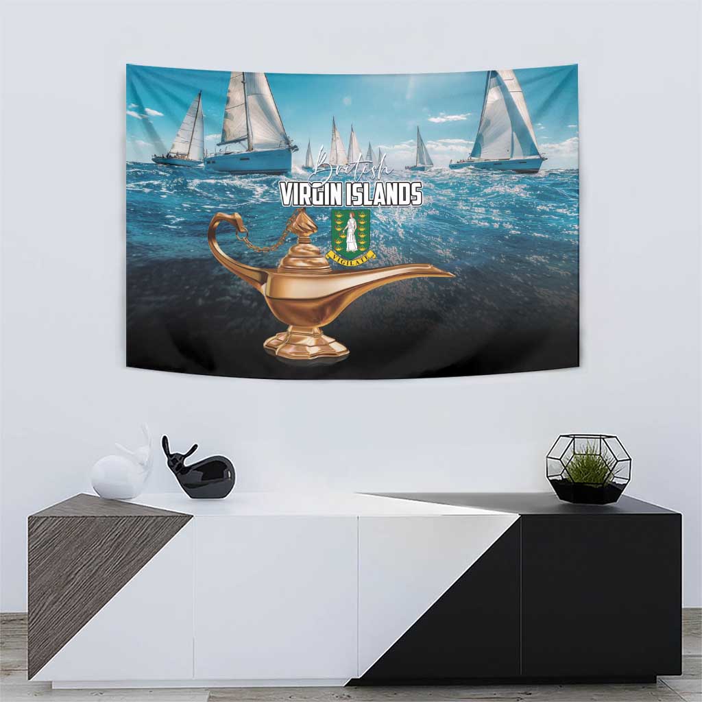 British Virgin Islands Tapestry Vigilate Golden Lamps - Wonder Print Shop