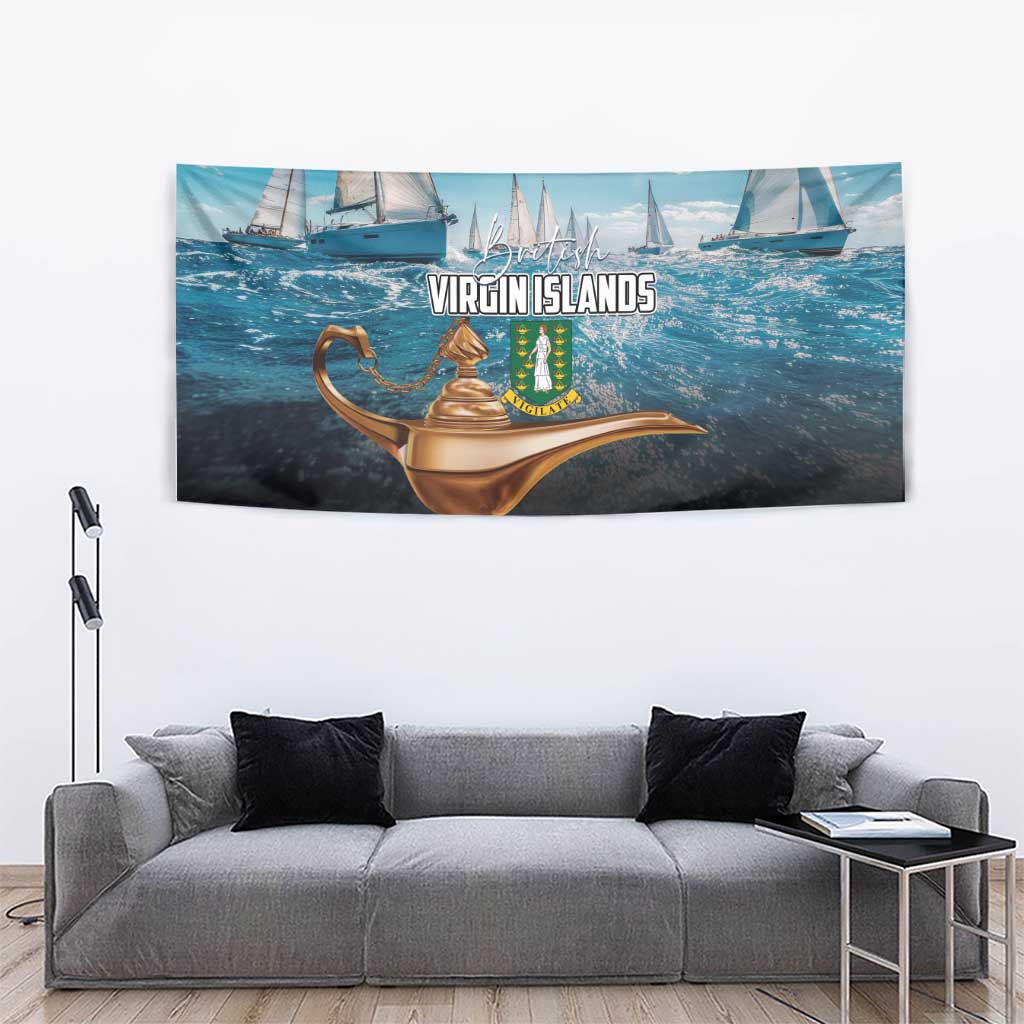 British Virgin Islands Tapestry Vigilate Golden Lamps - Wonder Print Shop