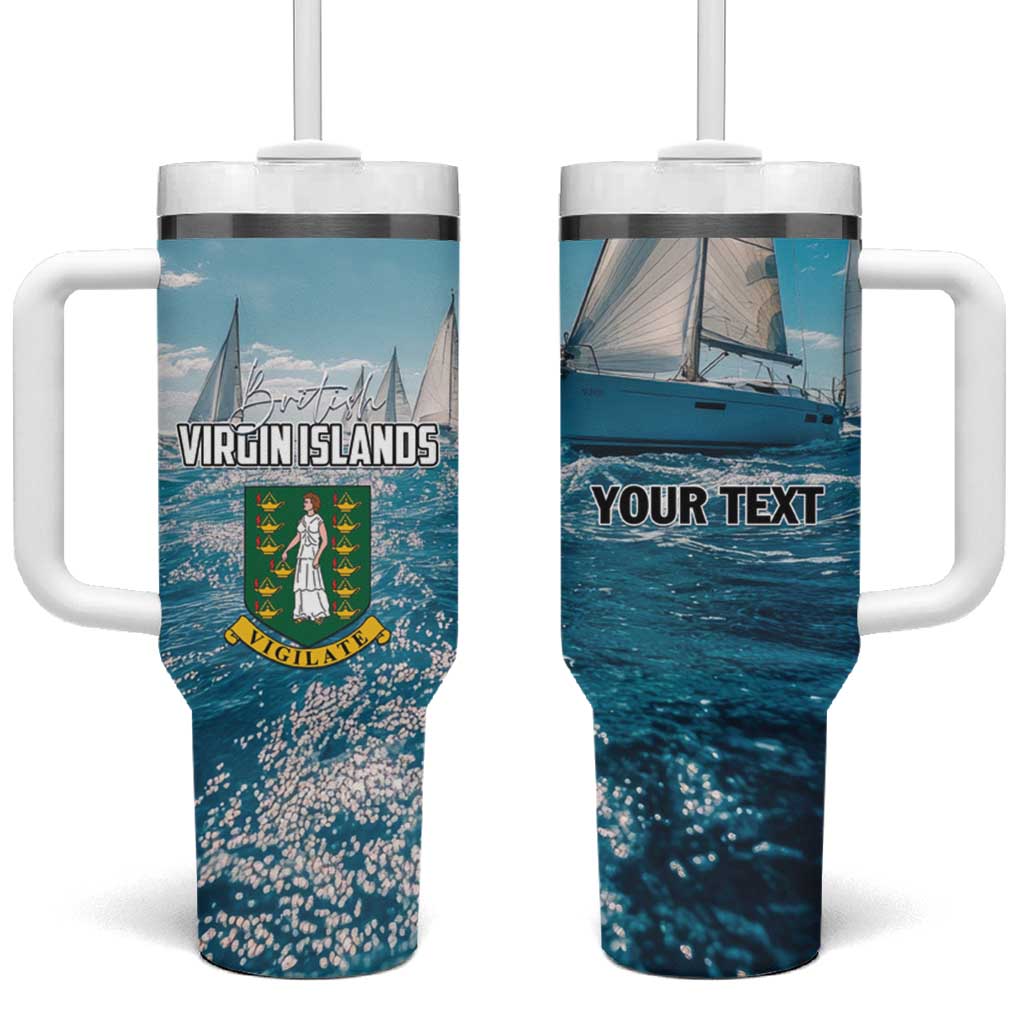 Personalised British Virgin Islands Tumbler With Handle Vigilate Golden Lamps - Wonder Print Shop