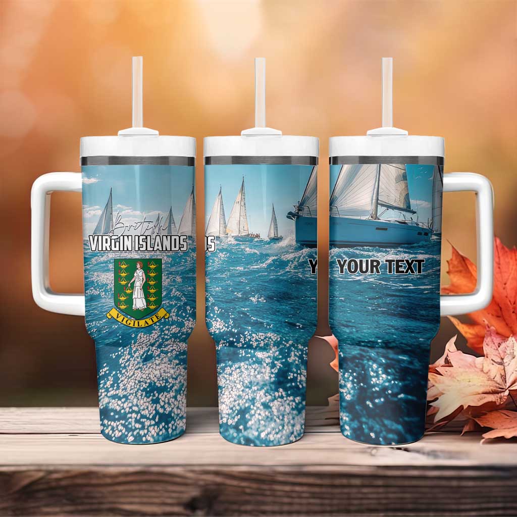 Personalised British Virgin Islands Tumbler With Handle Vigilate Golden Lamps - Wonder Print Shop