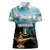 Personalised British Virgin Islands Women Polo Shirt Vigilate Golden Lamps - Wonder Print Shop