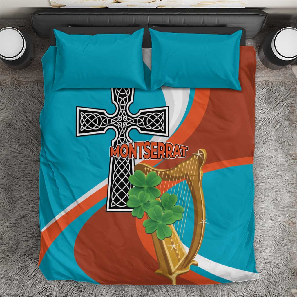 Montserrat Bedding Set Gold Harp And Black Cross