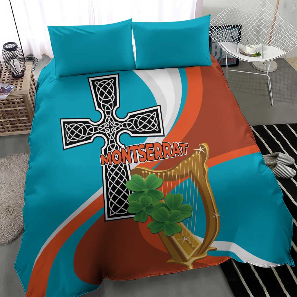 Montserrat Bedding Set Gold Harp And Black Cross