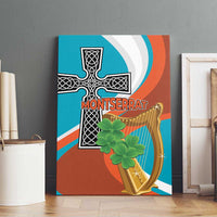 Montserrat Canvas Wall Art Gold Harp And Black Cross