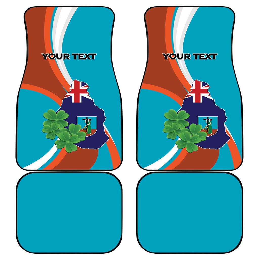 Montserrat Car Mats Gold Harp And Black Cross