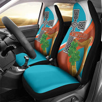 Montserrat Car Seat Cover Gold Harp And Black Cross