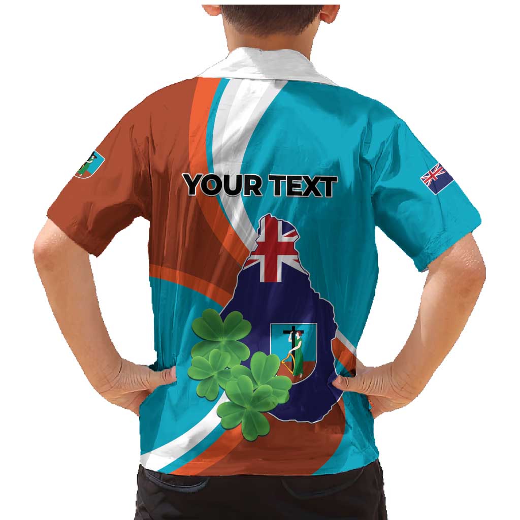 Personalised Montserrat Family Matching Mermaid Dress and Hawaiian Shirt Gold Harp And Black Cross - Wonder Print Shop