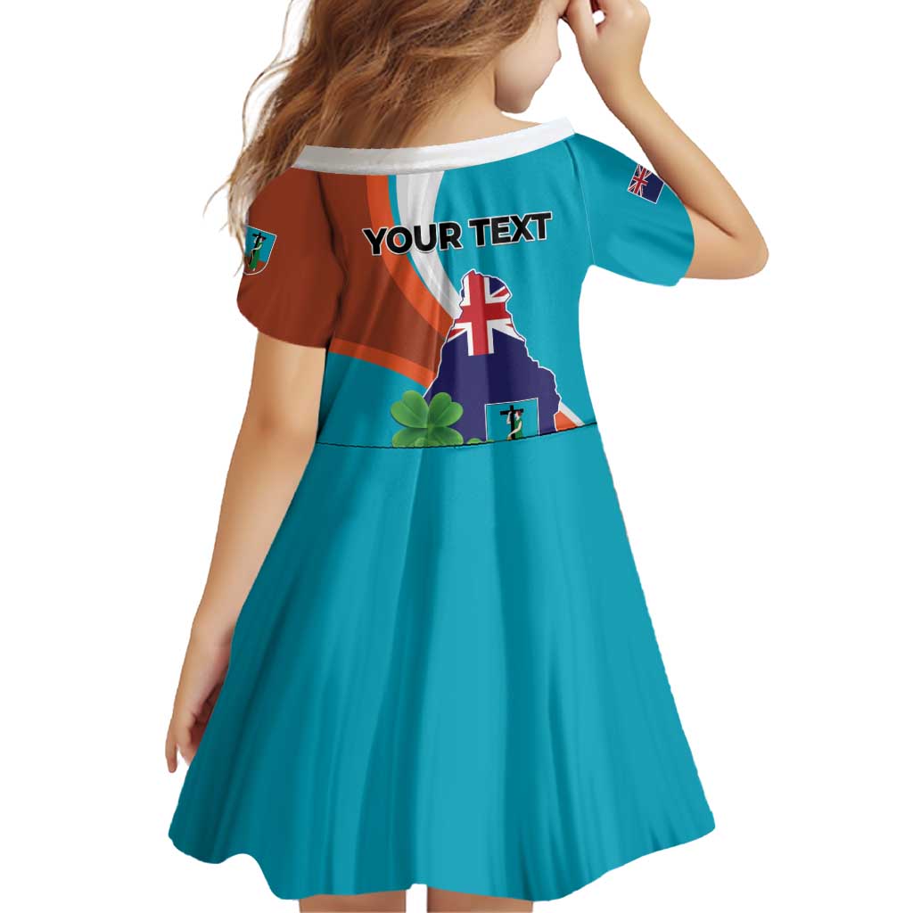 Personalised Montserrat Family Matching Puletasi and Hawaiian Shirt Gold Harp And Black Cross