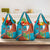 Montserrat Grocery Bag Gold Harp And Black Cross