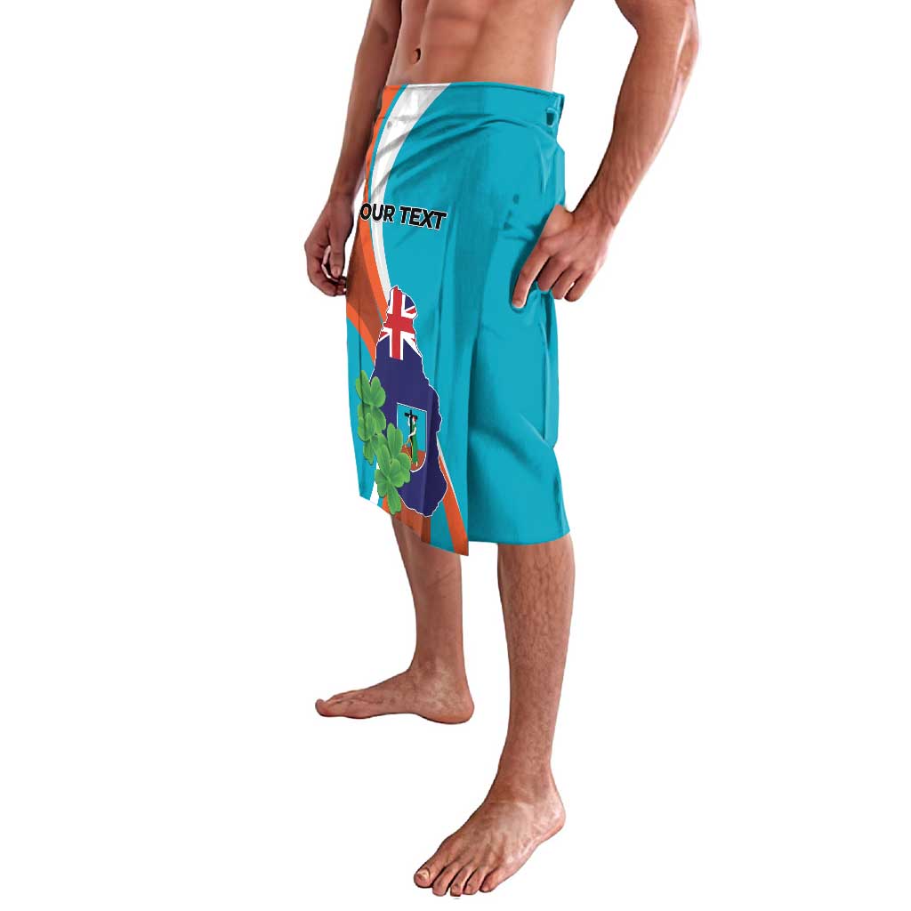 Personalised Montserrat Lavalava Gold Harp And Black Cross - Wonder Print Shop