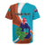 Personalised Montserrat Rugby Jersey Gold Harp And Black Cross - Wonder Print Shop