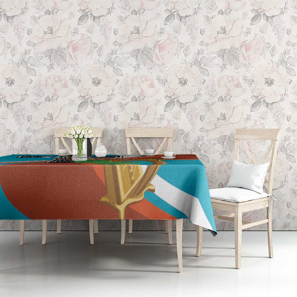 Montserrat Tablecloth Gold Harp And Black Cross - Wonder Print Shop