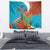 Montserrat Tapestry Gold Harp And Black Cross - Wonder Print Shop