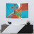 Montserrat Tapestry Gold Harp And Black Cross - Wonder Print Shop