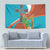Montserrat Tapestry Gold Harp And Black Cross - Wonder Print Shop