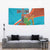 Montserrat Tapestry Gold Harp And Black Cross - Wonder Print Shop