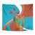 Montserrat Tapestry Gold Harp And Black Cross - Wonder Print Shop