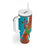 Personalised Montserrat Tumbler With Handle Gold Harp And Black Cross - Wonder Print Shop