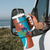 Personalised Montserrat Tumbler With Handle Gold Harp And Black Cross - Wonder Print Shop