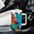 Personalised Montserrat Tumbler With Handle Gold Harp And Black Cross - Wonder Print Shop
