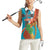 Personalised Montserrat Women Sleeveless Polo Shirt Gold Harp And Black Cross - Wonder Print Shop