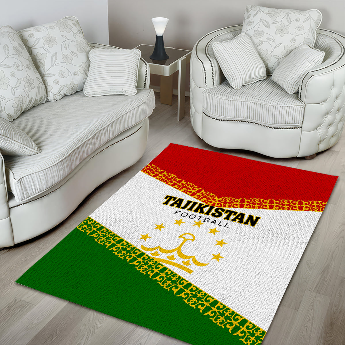 Tajikistan Football Area Rug Come On Tadzhikistan - Wonder Print Shop