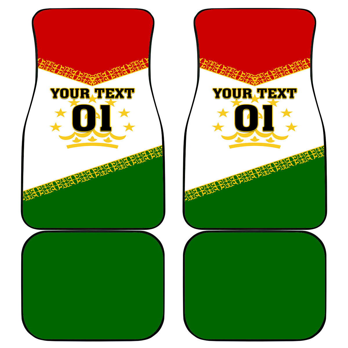 Tajikistan Football Car Mats Come On Tadzhikistan - Wonder Print Shop