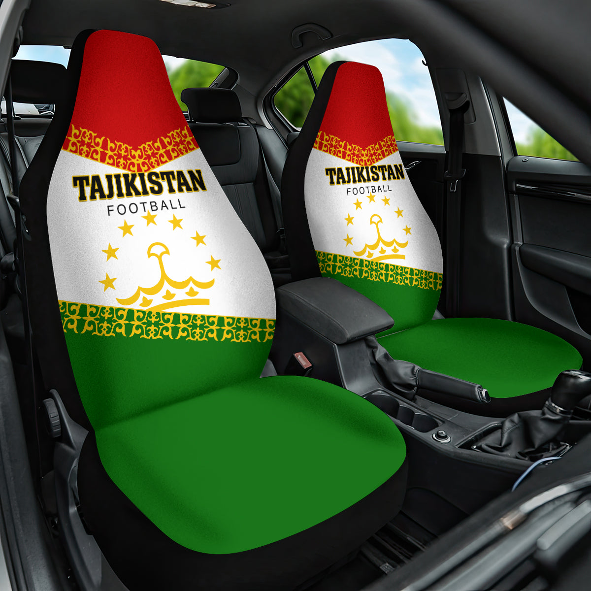 Tajikistan Football Car Seat Cover Come On Tadzhikistan - Wonder Print Shop