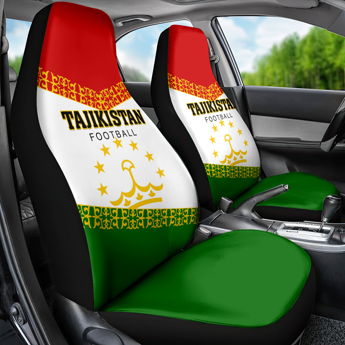 Tajikistan Football Car Seat Cover Come On Tadzhikistan - Wonder Print Shop