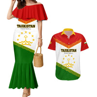 Tajikistan Football Couples Matching Mermaid Dress and Hawaiian Shirt Come On Tadzhikistan - Wonder Print Shop