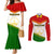 Tajikistan Football Couples Matching Mermaid Dress and Long Sleeve Button Shirt Come On Tadzhikistan