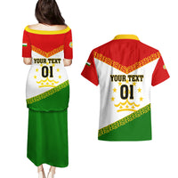 Tajikistan Football Couples Matching Puletasi and Hawaiian Shirt Come On Tadzhikistan - Wonder Print Shop