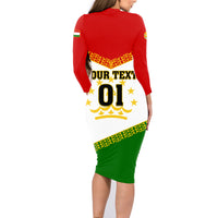 Tajikistan Football Family Matching Long Sleeve Bodycon Dress and Hawaiian Shirt Come On Tadzhikistan - Wonder Print Shop