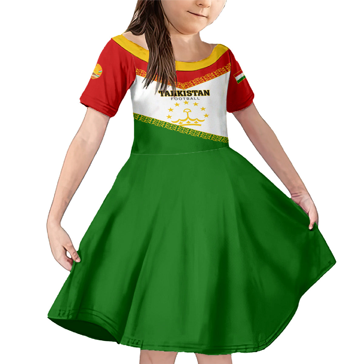 Tajikistan Football Family Matching Mermaid Dress and Hawaiian Shirt Come On Tadzhikistan - Wonder Print Shop