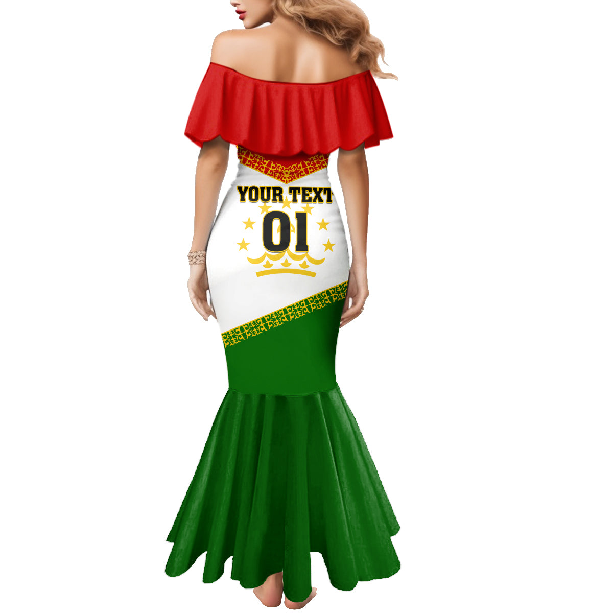 Tajikistan Football Family Matching Mermaid Dress and Hawaiian Shirt Come On Tadzhikistan - Wonder Print Shop