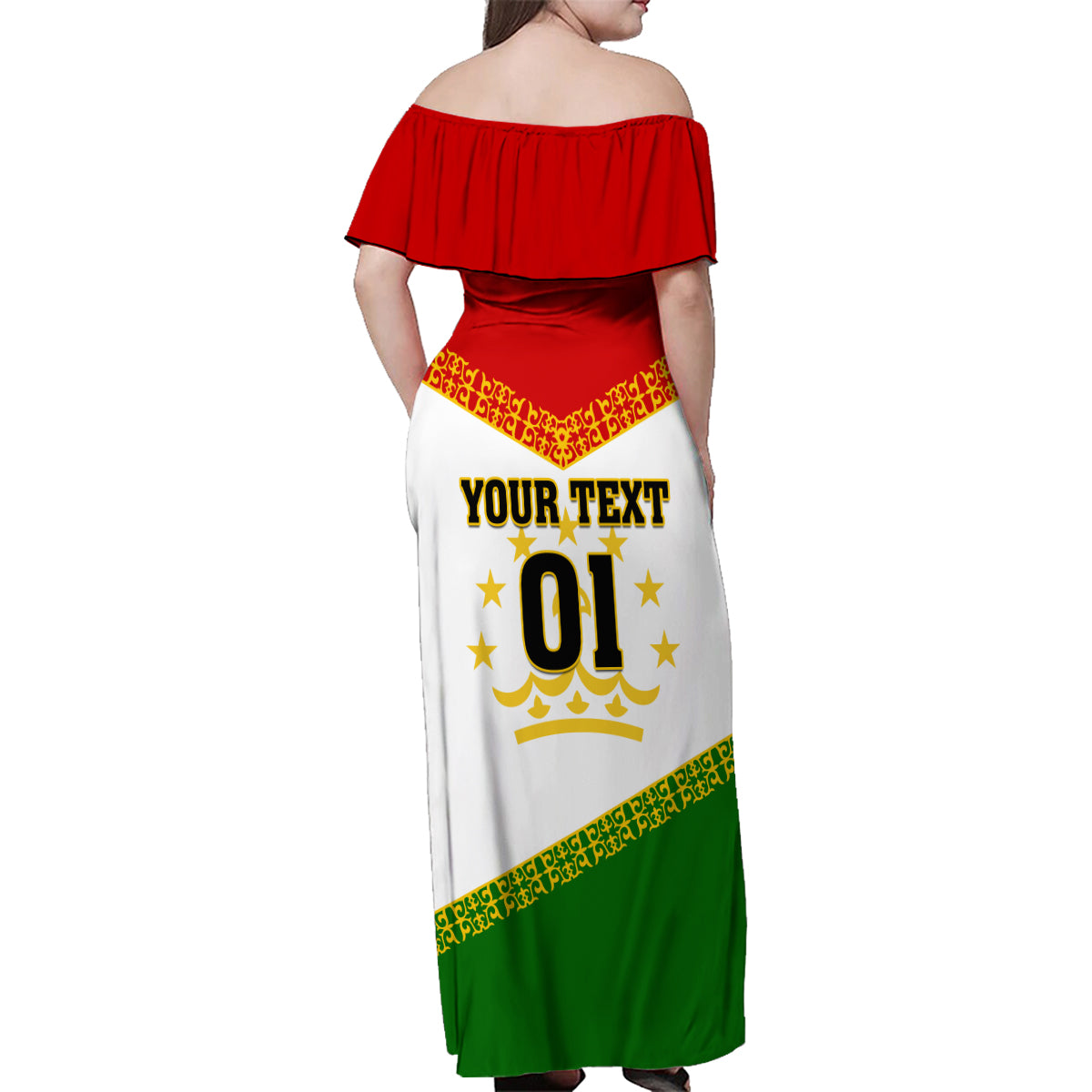 Tajikistan Football Family Matching Off Shoulder Maxi Dress and Hawaiian Shirt Come On Tadzhikistan - Wonder Print Shop