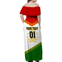 Tajikistan Football Family Matching Off Shoulder Maxi Dress and Hawaiian Shirt Come On Tadzhikistan - Wonder Print Shop