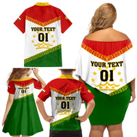 Tajikistan Football Family Matching Off Shoulder Short Dress and Hawaiian Shirt Come On Tadzhikistan - Wonder Print Shop