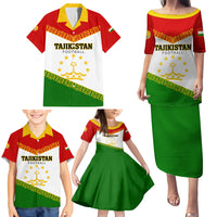 Tajikistan Football Family Matching Puletasi and Hawaiian Shirt Come On Tadzhikistan - Wonder Print Shop